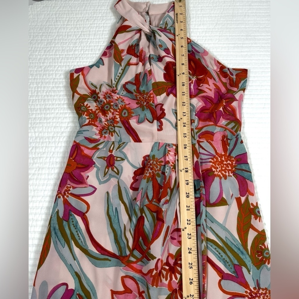 Julia Jordan Floral Halter Maxi Dress. Size 4. Cocktails. Cruise. Tropical. - Picture 9 of 14